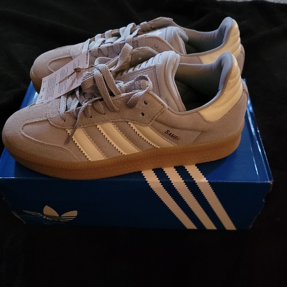 ADIDAS Samba XLG J Blue Gum Sneakers Sz 7Y NIB - Picture 9 of 15